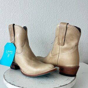 Lane PLAIN JANE Womens Cowboy Booties 7.5 Butterscotch Western Short Ankle Boots